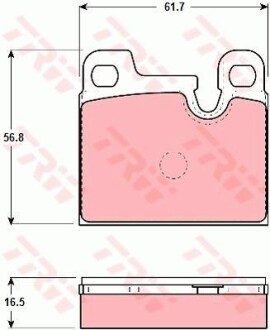 Тормозные колодки дисковые COTEC, комплект TRW GDB258