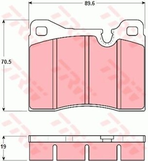 Тормозные колодки дисковые COTEC, комплект TRW GDB261