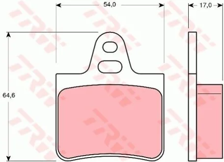 Тормозные колодки дисковые COTEC, комплект TRW GDB263