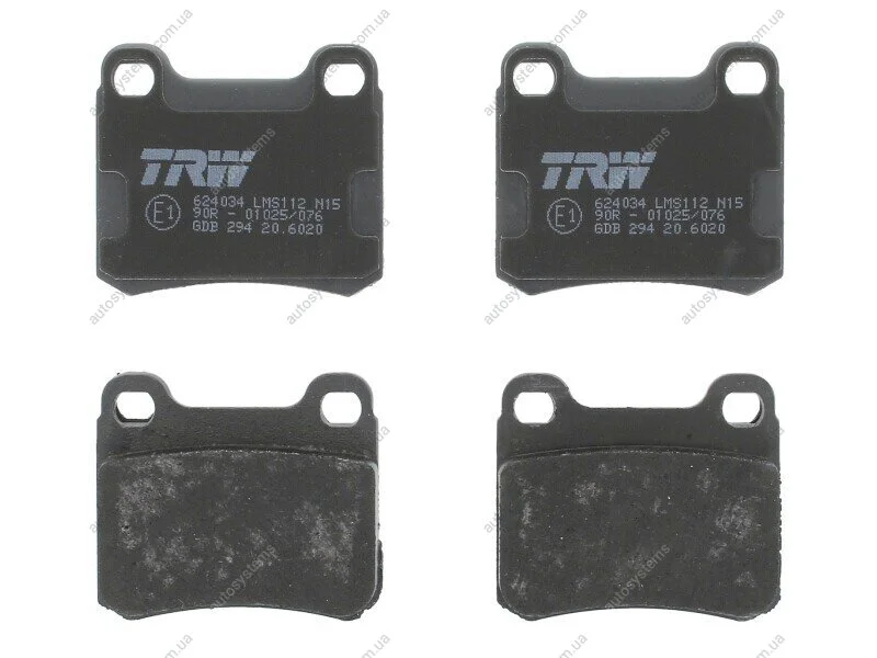 Тормозные колодки дисковые COTEC, комплект TRW GDB294 (фото 1)