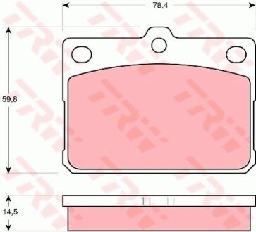 Тормозные колодки дисковые COTEC, комплект TRW GDB295