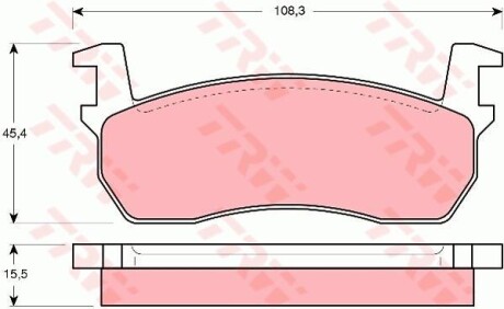 Тормозные колодки дисковые COTEC, комплект TRW GDB303