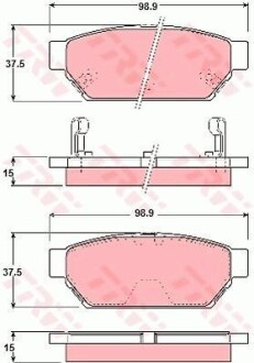 Тормозные колодки дисковые COTEC, комплект TRW GDB3045