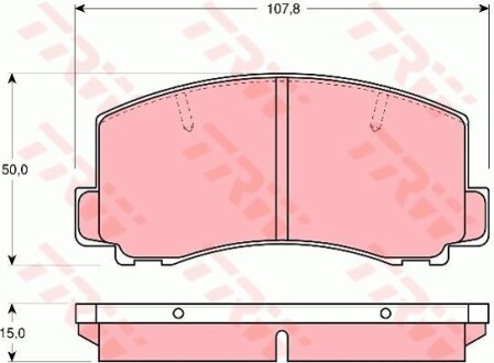 Тормозные колодки дисковые COTEC, комплект TRW GDB312