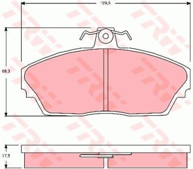 Тормозные колодки дисковые COTEC, комплект TRW GDB3148