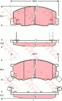 Тормозные колодки дисковые COTEC, комплект TRW GDB3157