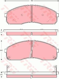 Тормозные колодки дисковые COTEC, комплект TRW GDB3261