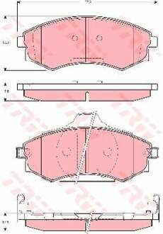 Тормозные колодки дисковые COTEC, комплект TRW GDB3283