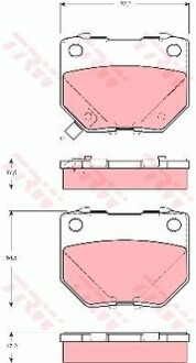 Тормозные колодки дисковые COTEC, комплект TRW GDB3308