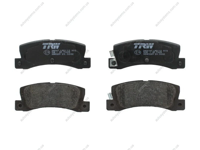 Тормозные колодки дисковые COTEC, комплект TRW GDB3329 (фото 1)