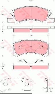 Тормозные колодки дисковые COTEC, комплект TRW GDB3358