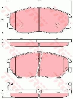 Тормозные колодки дисковые COTEC, комплект TRW GDB3360