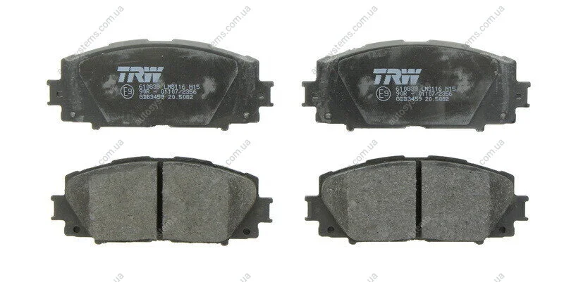 Тормозные колодки дисковые COTEC, комплект TRW GDB3459 (фото 1)
