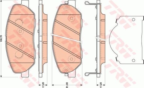 Тормозные колодки дисковые COTEC, комплект TRW GDB3483