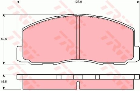 Тормозные колодки дисковые COTEC, комплект TRW GDB355