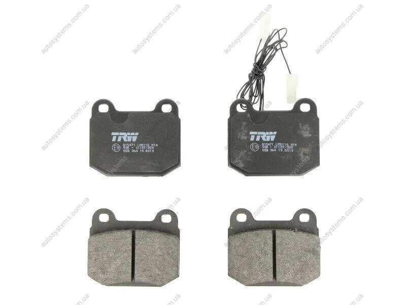 Тормозные колодки дисковые COTEC, комплект TRW GDB364 (фото 1)