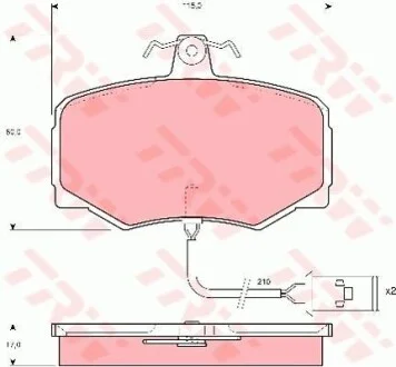 Тормозные колодки дисковые COTEC, комплект TRW GDB421