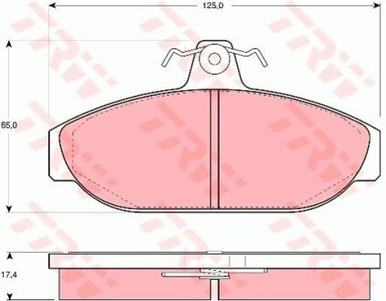 Тормозные колодки дисковые COTEC, комплект TRW GDB482