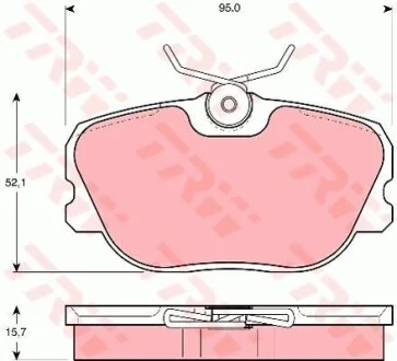 Тормозные колодки дисковые COTEC, комплект TRW GDB493