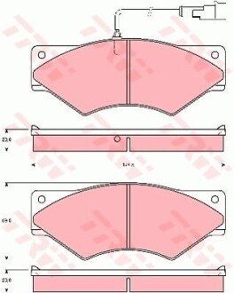 Тормозные колодки дисковые COTEC, комплект TRW GDB5063