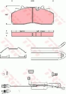 Тормозные колодки дисковые COTEC, комплект TRW GDB5095