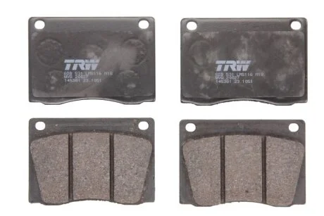 Тормозные колодки дисковые COTEC, комплект TRW GDB531