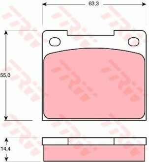 Тормозные колодки дисковые COTEC, комплект TRW GDB533