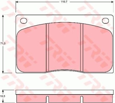 Тормозные колодки дисковые COTEC, комплект TRW GDB585