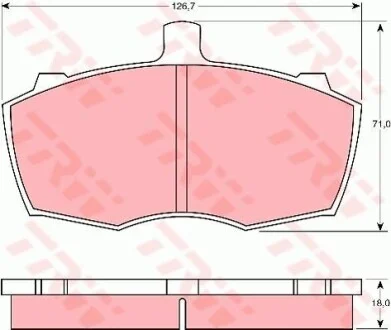 Тормозные колодки дисковые COTEC, комплект TRW GDB760