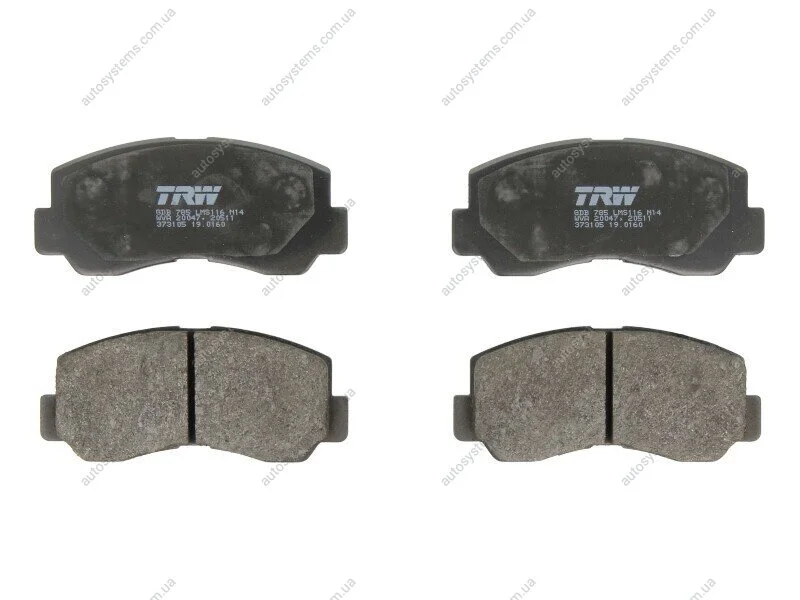 Тормозные колодки дисковые COTEC, комплект TRW GDB785 (фото 1)