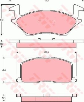 Тормозные колодки дисковые COTEC, комплект TRW GDB878