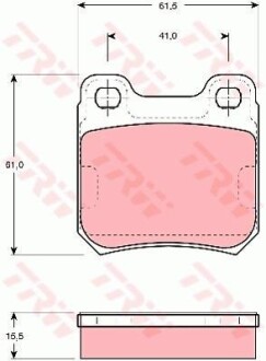 Тормозные колодки дисковые COTEC, комплект TRW GDB914