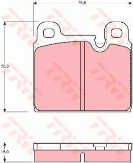 Тормозные колодки дисковые COTEC, комплект TRW GDB918