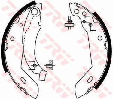 Колодки тормозные барабанные, комплект TRW GS8158