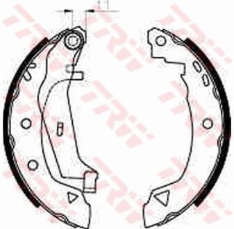 Колодки тормозные барабанные, комплект TRW GS8240