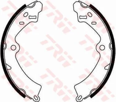 Колодки тормозные барабанные, комплект TRW GS8278