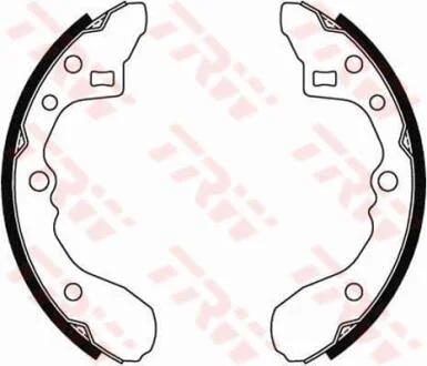 Колодки тормозные барабанные, комплект TRW GS8286