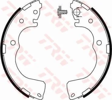 Колодки тормозные барабанные, комплект TRW GS8435
