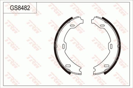 Колодки тормозные стояночного тормоза TRW GS8482