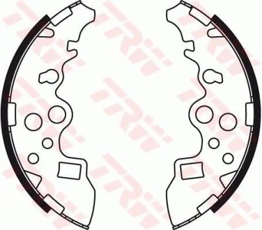 Колодки тормозные барабанные, комплект TRW GS8485