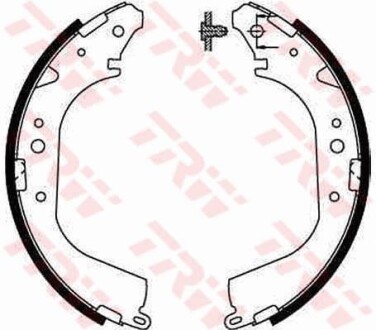 Колодки тормозные барабанные, комплект TRW GS8502