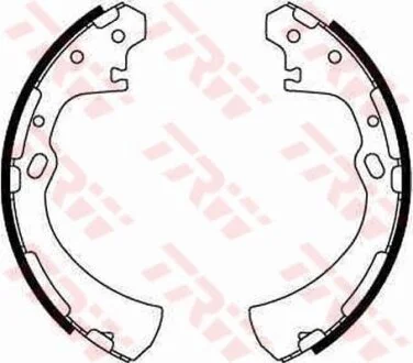 Колодки тормозные барабанные, комплект TRW GS8512