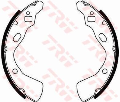 Колодки тормозные барабанные, комплект TRW GS8519