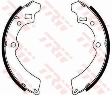 Колодки тормозные барабанные, комплект TRW GS8548