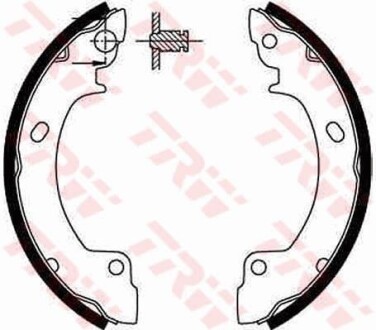 Колодки тормозные барабанные, комплект TRW GS8552