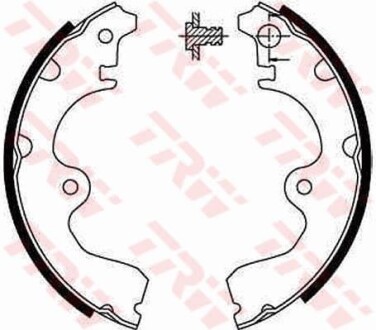 Колодки тормозные барабанные, комплект TRW GS8554