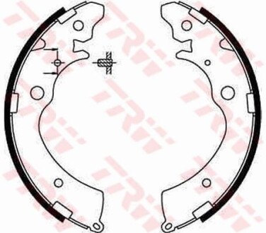 Колодки тормозные барабанные, комплект TRW GS8559