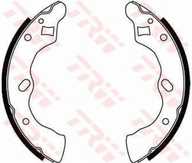 Колодки тормозные барабанные, комплект TRW GS8581