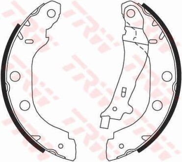 Колодки тормозные барабанные, комплект TRW GS8655