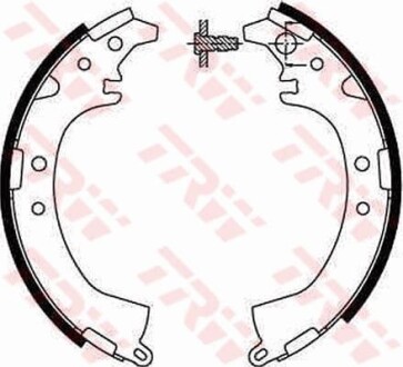 Колодки тормозные барабанные, комплект TRW GS8672